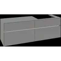 Villeroy & Boch Collaro Meuble sous-lavabo, montage mural, 4 tiroirs SoftClose, lavabo à droite, 1600x548x500mm, C02300AF