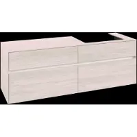 Villeroy & Boch Collaro Meuble sous-lavabo, montage mural, 4 tiroirs SoftClose, lavabo à droite, 1600x548x500mm, C02300AA