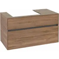 Villeroy & Boch Collaro Meuble sous-lavabo, suspendu, 2 tiroirs, lavabo à gauche, 1000x548x500mm, C01700RH