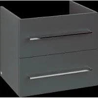 Villeroy & Boch Avento meuble sous lavabo, 2 tiroirs, 580x514x484mm, poignée chrome brillant, A88900VR
