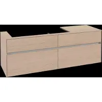 Villeroy & Boch Collaro Meuble sous-lavabo, 4 tiroirs, lavabo à gauche, montage mural, 1600x548x500mm, C02900VJ