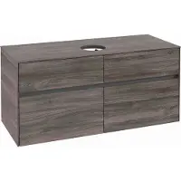 Villeroy & Boch Collaro Meuble sous-lavabo, 4 tiroirs, lavabo au centre, montage mural, 1200x548x500mm, C04100RK