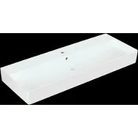 Villeroy & Boch Memento 2.0 lavabo mural, 1 trou pour robinet, avec trop-plein, poli, 1200x470mm, 4A22CLRW