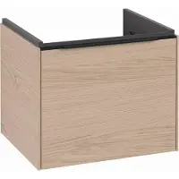 Villeroy & Boch Subway 3.0 Meuble sous-lavabo, éclairage LED, 1 tiroir, 523x429x448mm, C579L1VJ