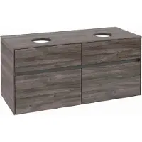 Villeroy & Boch Collaro Meuble sous-lavabo, 4 tiroirs, pour 2 lavabos, montage mural, 1200x548x500mm, C04400RK