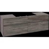 Villeroy & Boch Collaro Meuble sous-lavabo, montage mural, 4 tiroirs, lavabo au centre, 1600x548x500mm, C02800RK