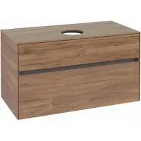 Villeroy & Boch Collaro Meuble sous-lavabo, suspendu, 2 tiroirs, lavabo au centre, 1000x548x500mm, C03800RH