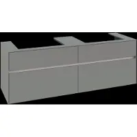 Villeroy & Boch Collaro Meuble sous-lavabo, pour 2 lavabos, avec éclairage, 1600x548x500mm, C024B0AF