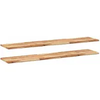vidaXL Étagères flottantes 2 pcs 140x30x2 cm acacia massif à l'huile