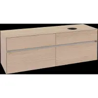 Villeroy & Boch Collaro Meuble sous-lavabo, lavabo à droite, 4 tiroirs, montage mural, 1600x548x500mm, C05100VJ