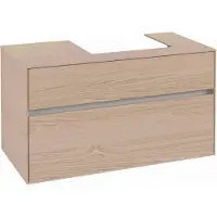 Villeroy & Boch Collaro Meuble sous-lavabo, lavabo à droite, 2 tiroirs, montage mural, 1000x548x500mm, C01500VJ