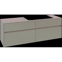 Villeroy & Boch Collaro Meuble sous-lavabo, 4 tiroirs, lavabo à droite, 1600x548x500mm, C02700VM