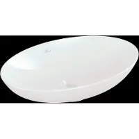 Villeroy & Boch VB Aufsatzwaschbecken Loop&Friends 620x420mm Oval mit Überlauf Weiß Alpin