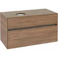 Villeroy & Boch Collaro Meuble sous-lavabo, 2 tiroirs, lavabo à gauche, 1000x548x500mm, C03900RH