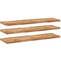 vidaXL Étagères flottantes 3 pcs 160x40x4 cm acacia massif à l'huile