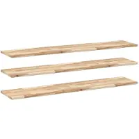 vidaXL Étagères flottantes 3 pcs 120x30x2 cm acacia massif non traité