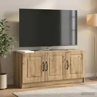 Prolenta Maison Exclusive - Meuble TV, dimensions : 99 x 34,5 x 47 cm, fabriqué en bois composite imitation chêne