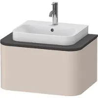 Duravit Happy D.2 Plus Meuble sous-vasque sur console suspendu, 650x480 mm, 1 tiroir, pour vasque à poser, HP4940083830010