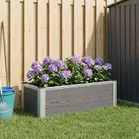 Prolenta Maison Exclusive - Potager surélevé gris 75 x 30 x 22 cm en WPC et aluminium