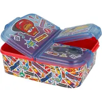 Disney Cars Stickers Boîte à pain premium pour enfants Boîte à déjeuner Boîte à goûter avec 3 compartiments