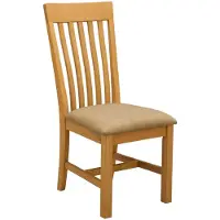 vidaXL Chaise de salle à manger, lot de 2, bois massif de chêne, beige, 45 x 59,5 x 100 cm