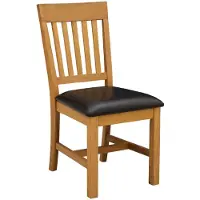 vidaXL Chaise de salle à manger, lot de 2, bois massif de chêne, noir, 45 x 59 x 92 cm