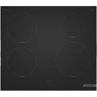 Bosch PIE61ABB5E, Noir, Intégrable, 60 cm, Table de cuisson à induction avec zones de cuisson, En céramique, 4 zones de cuisson