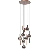Lucide Lampe pendante Vide Design Jasmine Cuivre 12 lumières