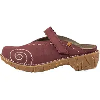 El naturalista pour femme. 2NG963RZ9605_008 Sabots en cuir Ng96 Yggdrasil maroon (39), 3 à 5 cm, Velcro, Casuel, Grenat