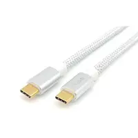 Equip 128355 câble USB USB 3.2 Gen 2 (3.1 Gen 2) 0,5 m USB C Argent, Blanc