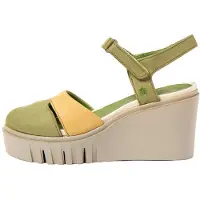 Art pour femme. 1208311GF003_0MU Sandales en cuir 2083 multicolores (38), 8 à 10 cm, Velcro, Casuel