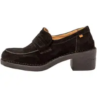 El naturalista Mary jane pour Femme N5667 SILK SUEDE BLACK-BLACK / TICINO Couleur Noir