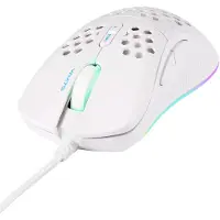 Deltaco GAM-108-W Gaming Maus WM75 USB, RGB, weiß