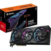 Gigabyte AORUS Radeon RX 9070 XT ELITE 16G Carte Graphique - 16 Go GDDR6, 256 bits, PCI-E 5.0, 3100 MHz Fréquence du Cœur, 2 x DisplayPort, 2 x HDMI, GV-R9070XTAORUS E-16GD