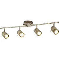 Searchlight Plafonnier, laiton antique, spot, L 79 cm, SAMSON