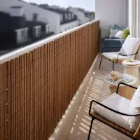 Nortene Canisse PVC double face 19 mm - effet bois marron - 30 % recyclé
