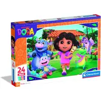 Clementoni CLE CLE puzzle 24 Maxi SuperKolor Dora 24826