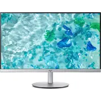 Acer Écran plat pour PC CB322QU, 80 cm (31,5 pouces), résolution 2560 x 1440 pixels, format Quad HD, couleur argent
