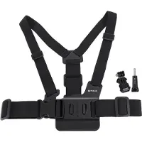 Puluz harness for sports cameras, Caméra d'action : accessoires, Noir
