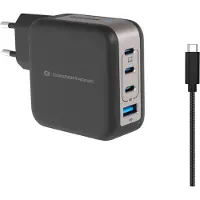 Conceptronic Althea18b Gan 100w Usb-a And Usb-c Wall Charger Argenté