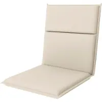 Doppler Coussin de chaise, coussin de jardin, dimensions : 100 x 48 x 3,5 cm, couleur crème, adapté à une utilisation en extérieur
