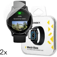Wozinsky 2x Full Glue Garmin Vivoactive 5, Film de protection pour smartwatch, Transparent