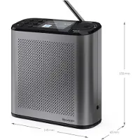 Sharp Dr-p530 Osaka Digital Radio Argenté One Size / EU Plug 220V