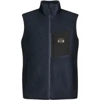 Lundhags Flok Wool Ms Pile Gilet, couche intermédiaire, homme, bleu