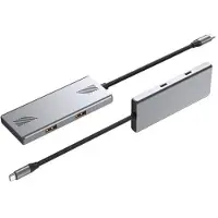 Gembird Uhb-cm-u310-a2c2-01 4-port A + C Usb 3.2 (gen 2) Type-c Hub Argenté