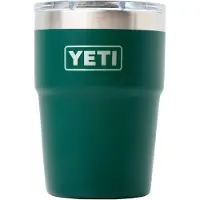 Yeti Rambler Stackable Cup 16oz Mag Slider Lid, Black Forest Green, tasse thermos empilable avec couvercle, 473 ml