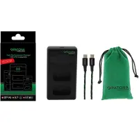 PATONA Chargeur double Premium Sony NP-FW50 (Chargeur de batterie d'appareil photo), Alimentation pour appareil photo, Noir