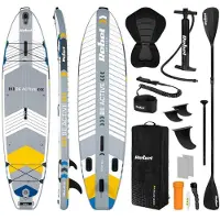 Rebel Active Pro Rba-4518 Inflatable Paddle Surf Set Blanc 335 cm / 84 cm