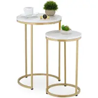 Relaxdays 2x tables-d'appoint (40 x 61.50 cm)