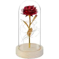 Relaxdays Rose artificielle (22 cm)